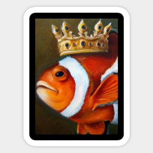 Clown fish with a Crown Sticker